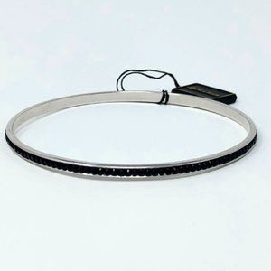Crystal Bangle Black Large 8.5"